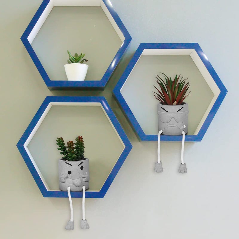 SEMSOIIO 2PCS Succulent Artificial Plants  Fake Plants for Bathroom Decor  Mini Plant Home Decor  Cute Faux Plants for Women  Fake Plant Office Decor  Window Sill Decor - Image 4